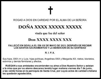 Formato de esquela 3